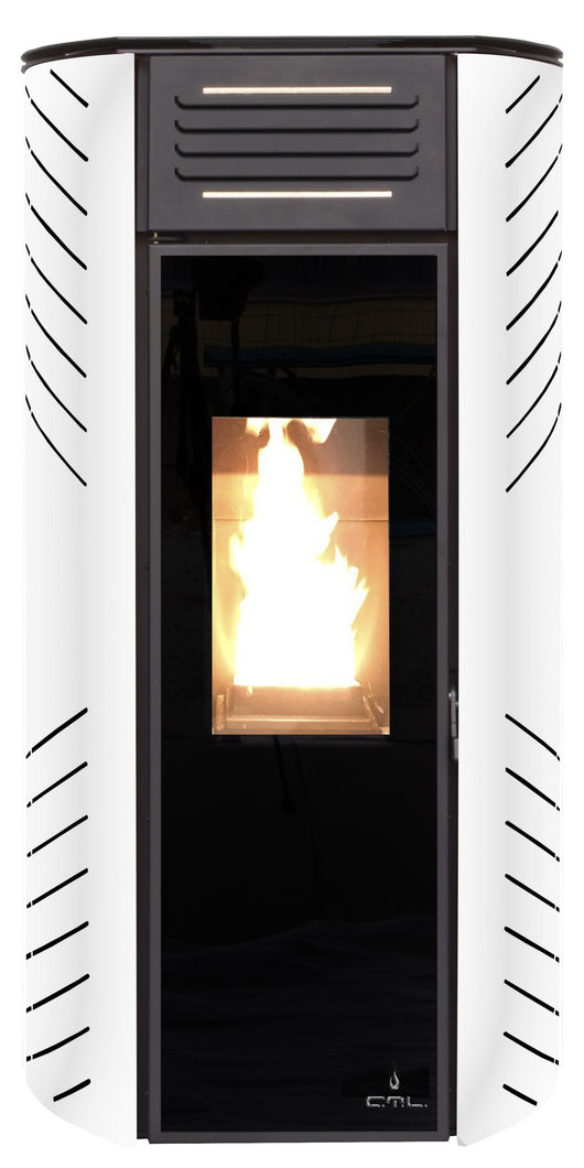 estufa de pellets ctl zara 10 kw blanca