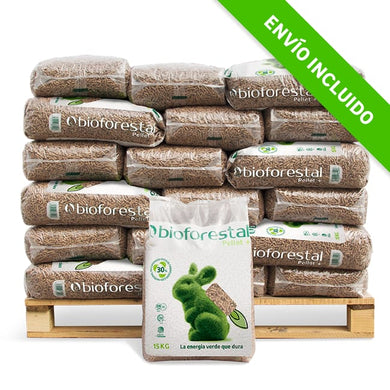 2 Palet de 84 sacos de pellets BIOFORESTAL